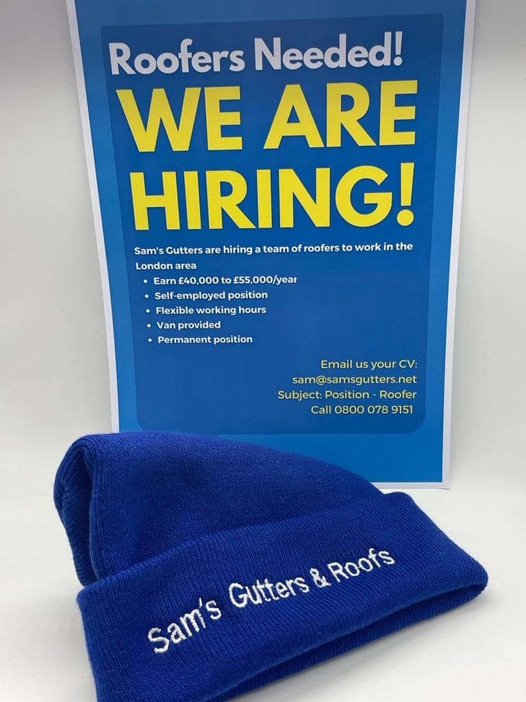 we are hiring image with hat